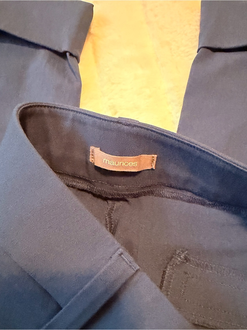 Maurices Navy Ankle Pants - Women's Cropped Trousers - Picture 2 of 4